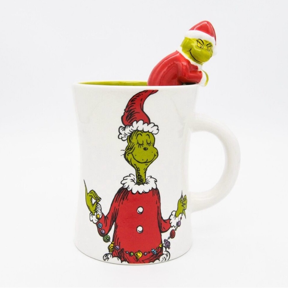 The Grinch Christmas 3D Mug, 'Twas The Night Before Grinchmas, 12oz Ceramic Cup